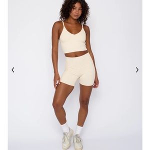 SKATIE perfect tank and ribbed bike shorts set